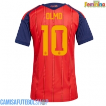 Camisa de time de futebol Espanha Dani Olmo #10 Replicas 1º Equipamento Feminina Mundo 2026 Manga Curta